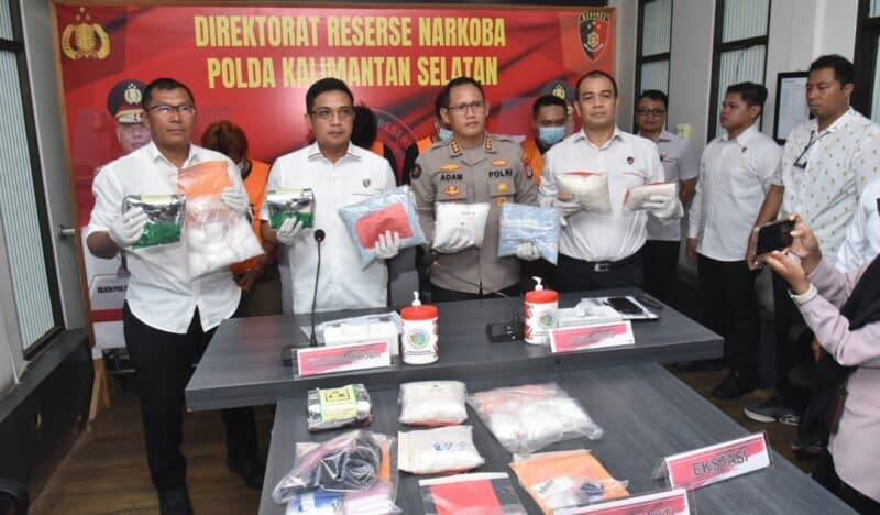 Polda Kalsel Bongkar Jaringan Narkoba Terafiliasi Fredy Pratama