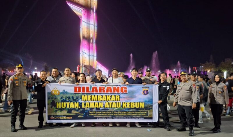 Satgas Operasi Bina Karuna Telabang 2025 Sosialisasi Larangan Membakar Hutan dan Lahan 